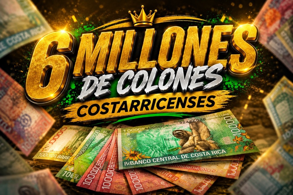 ₡6.000.000 en efectivo